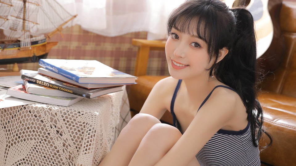 長腿美女學生妹圖片桌面壁紙壁紙【2】