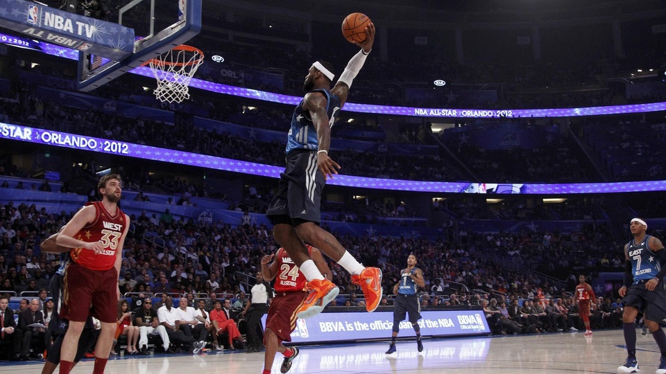 NBA全明星 籃球 詹姆斯 灌籃 桌面 壁紙壁紙