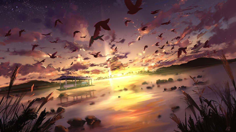 唯美 風景 動漫 插畫 壁紙壁紙