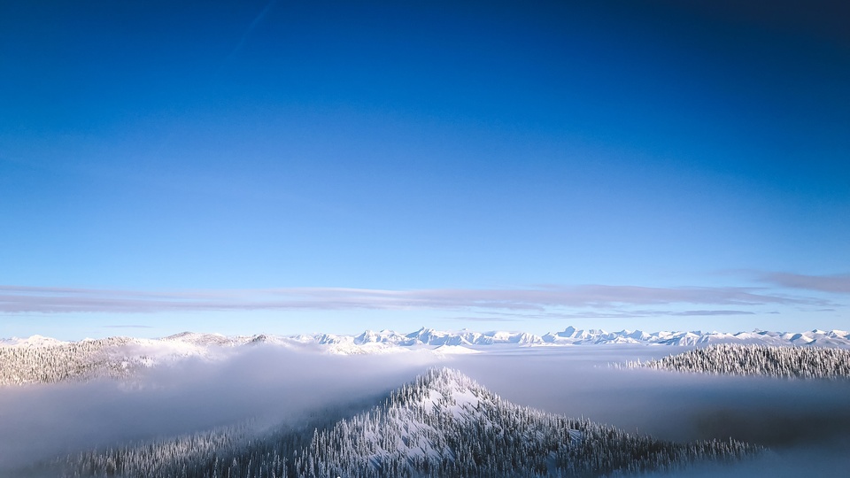 山冬天 雪壁紙