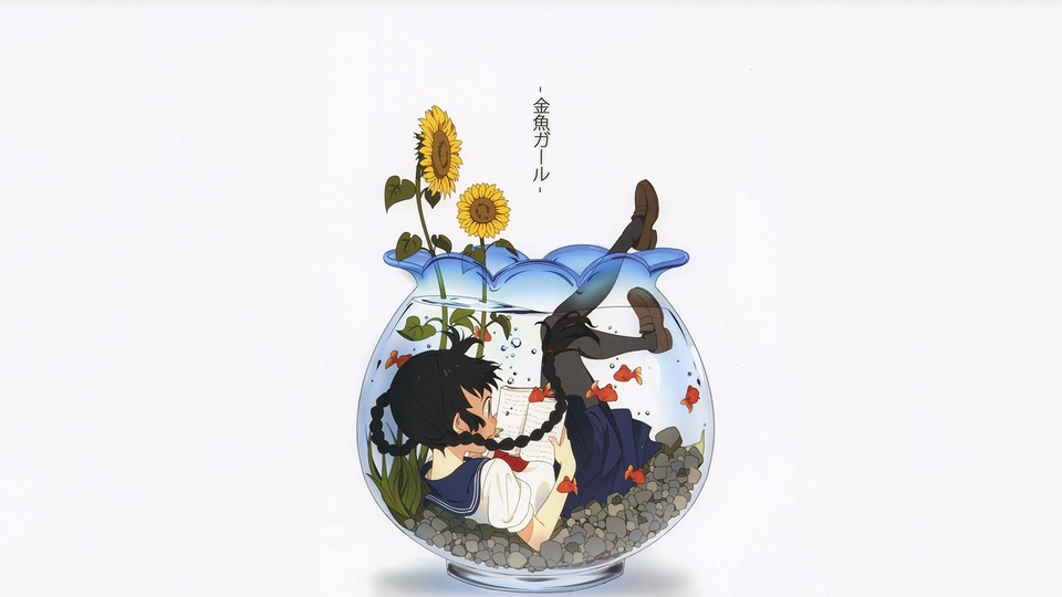 動漫 浴缸裡的少女 清新壁紙