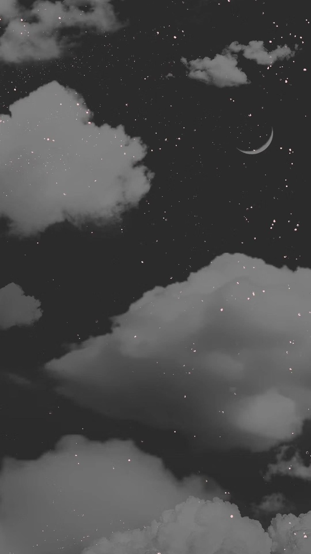 星空 白雲 夜晚