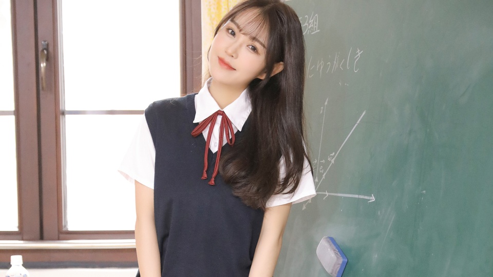 清純制服美女學生妹教室寫真圖片桌面壁紙壁紙【8】